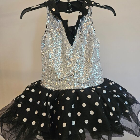 Black and Silver Dance Costume - Picture 1 of 2
